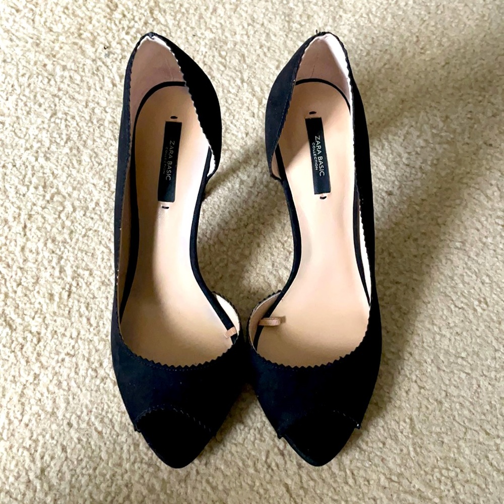 Zara Peep Toe Asimetrico heels